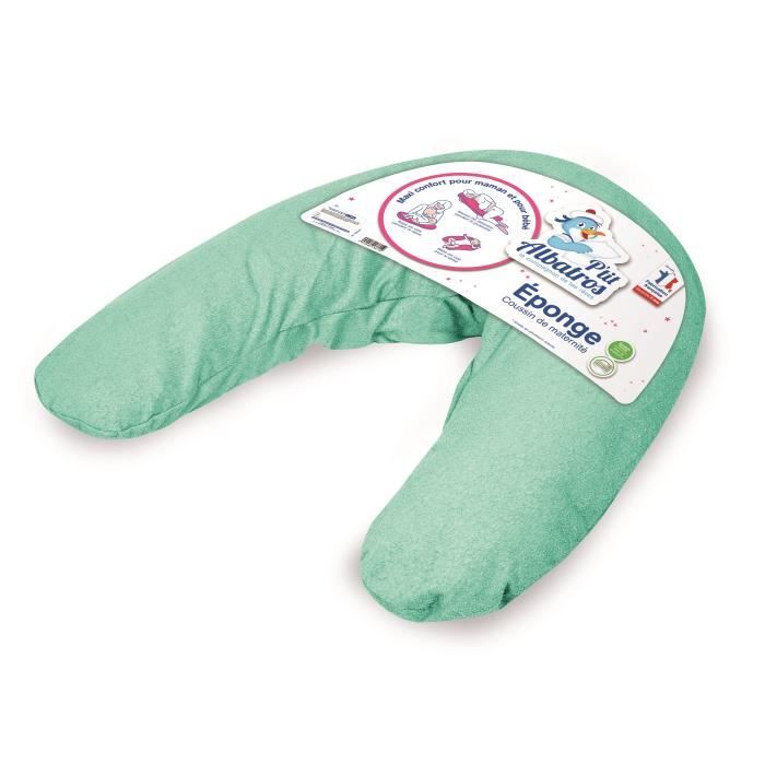 P'TIT ALBATROS Coussin de Maternité en Eponge Turquoise 170 cm