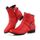 Chaussure Femmes Bottines Zippées A Plate En Simil