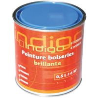 PEINTURE - VERNIS Peinture boiserie brillante 500ml Indigo Bleu marr PEINTURE - VERNIS Peinture boiserie brillante 500ml Indigo Bleu marr