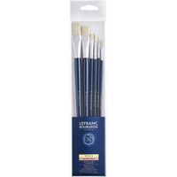 PINCEAU - SET LEFRANC BOURGEOIS Lot de 6 Pinceaux - Ronds / Plat PINCEAU - SET LEFRANC BOURGEOIS Lot de 6 Pinceaux - Ronds / Plat