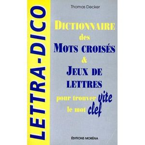 Dictionnaire De Mots Croises - 