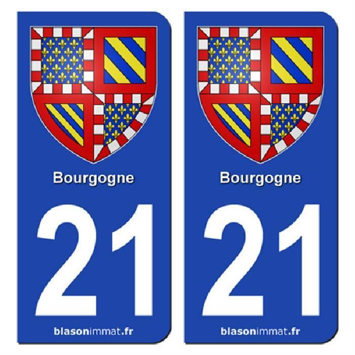 STICKZIF 2 Autocollants Région Département 21 Version 2 SR21-1
