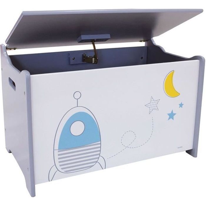 Fun House espace coffre a jouets en bois pour enfant