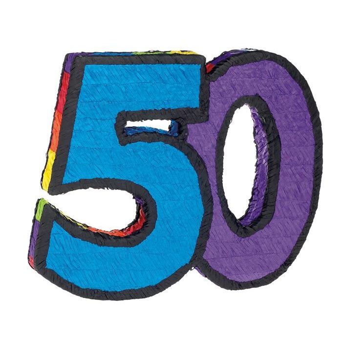 Pinata Chiffre 50   Achat / Vente DECO ANNIVERSAIRE Pinata Chiffre 50