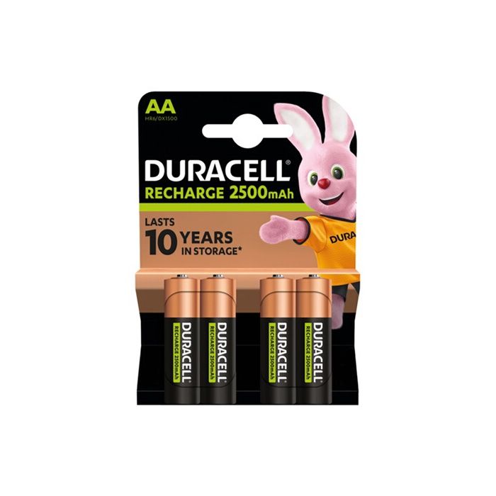 DURACELL Ultra Power Piles Rechargeables type LR06 / AA Lot de 4