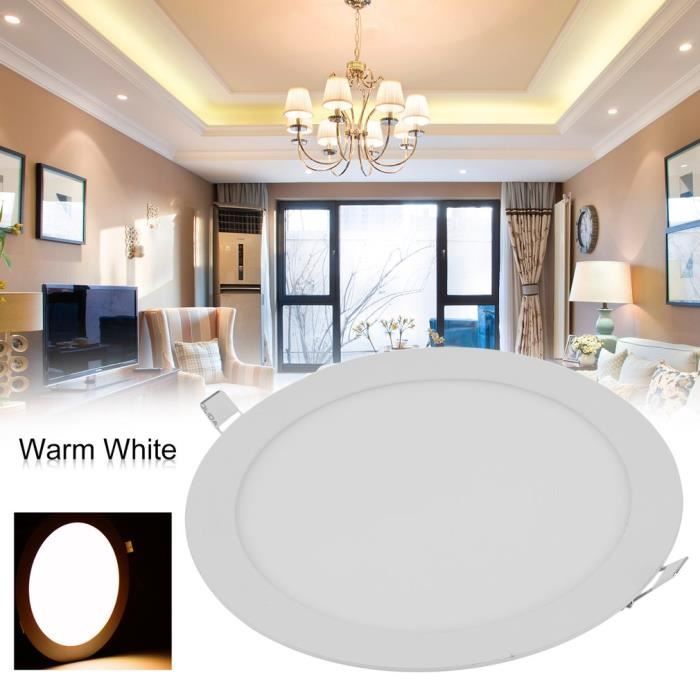 3000k 2pcs 170mm Panneau Plafond 85 12w Down Encastré Led 265v Éclairage Ampoule Lampe zUqSMVp