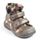 Babybotte Boots à velcro ACTEUR5 marron rose