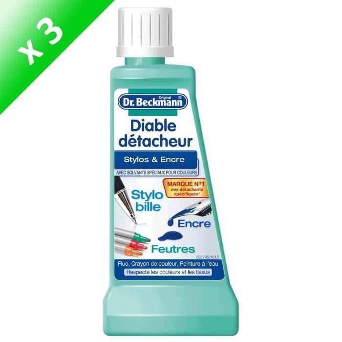 DR BECKMANN Diables détacheur stylos et encre - 50 ml - Lot de 3