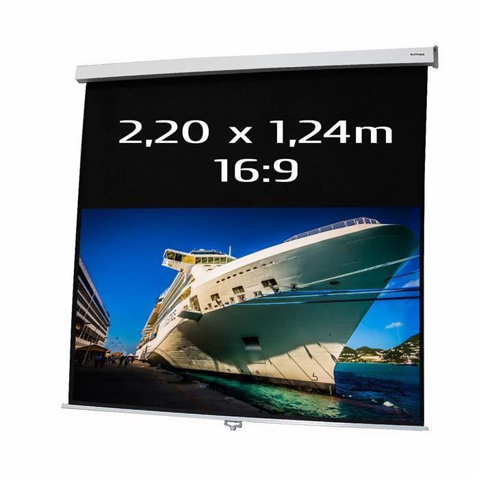 Ecran projection manuel 2,20 x 1,24m Format 169   Achat / Vente ECRAN