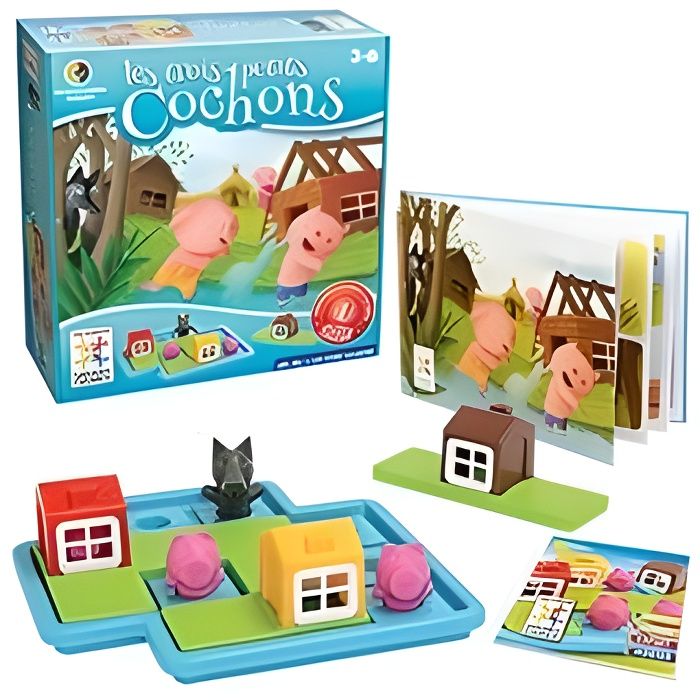 Les trois petits cochons Jeu logique Smart Achat / Vente cassetête Cdiscount Les trois petits cochons Jeu logique Smart Achat / Vente cassetête Cdiscount