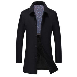 noir Homme En Longue Épaissir Mode Laine Grande Taille Affaires Manteau Homme Ccban mw0PyNnOv8