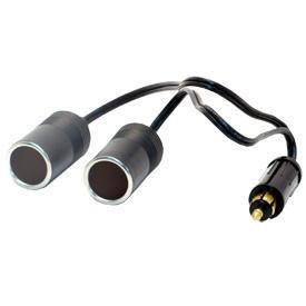 Prise DIN 12A + 2 Allume-cigares 12/24V + Câble