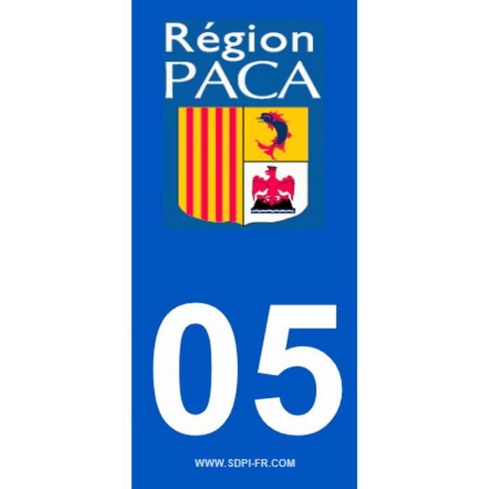 STICKZIF 2 Autocollants Région Département 05 SR05