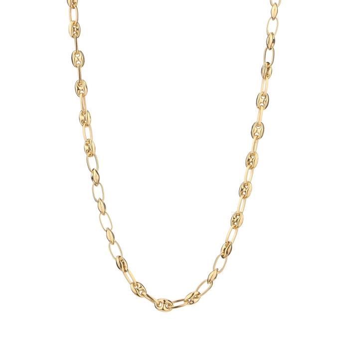 Les Bijoux d'Emma - Collier Maille Grain de Café - OR 9CT