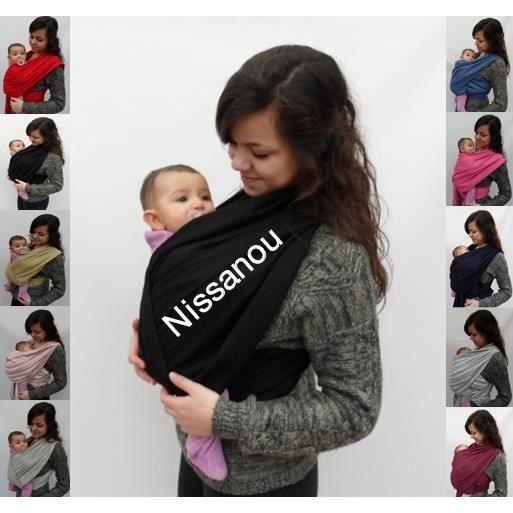 Porte-Bébé Réglable 2024 - Écharpe De Portage Latérale Pour Nouveau-Nés Jusqu'à 20 Kg - Noir
