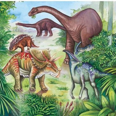 Puzzle 3 x 49 pièces   Vive les dinosaures   Achat / Vente PUZZLE