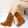 Benjanies®Loisirs Bottes léopard hiver chaude veau