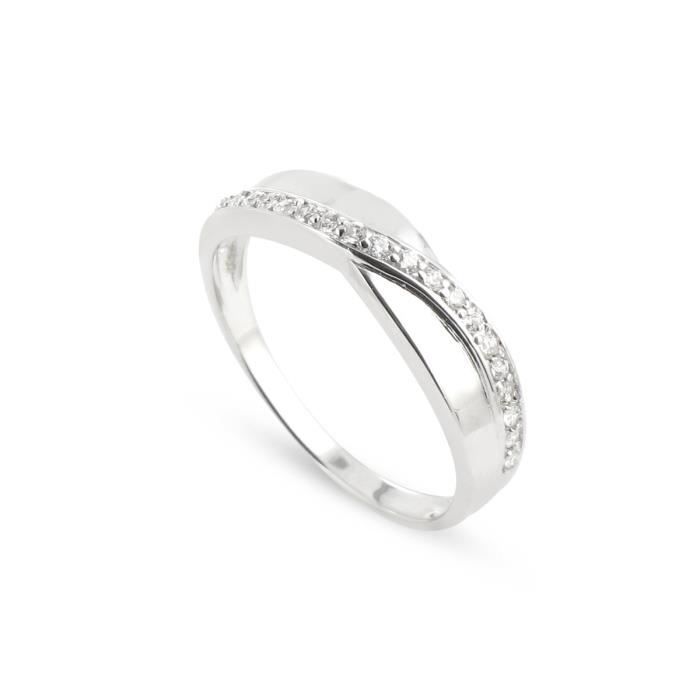 TOUS MES BIJOUX Bague Argent 925° et Oxydes Zirconium Femme