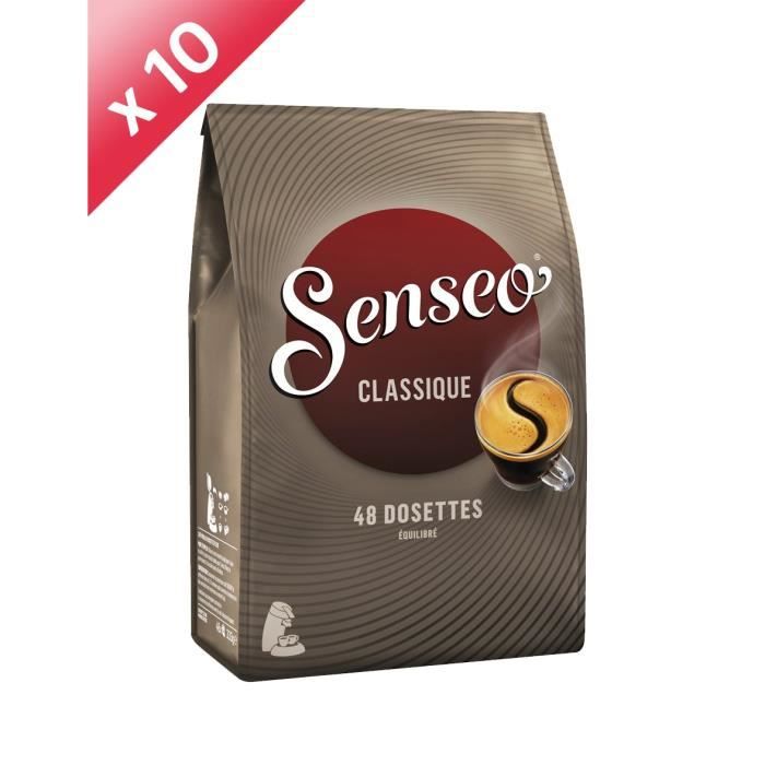 480 dosettes SENSEO Classique Café 48 Dosettes