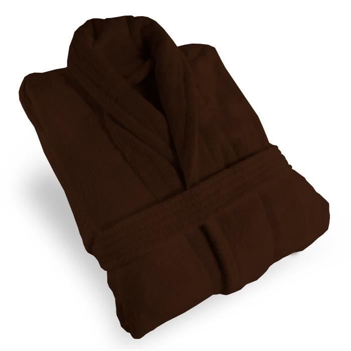 SOLEIL D'OCRE Peignoir Microfibre - Chocolat