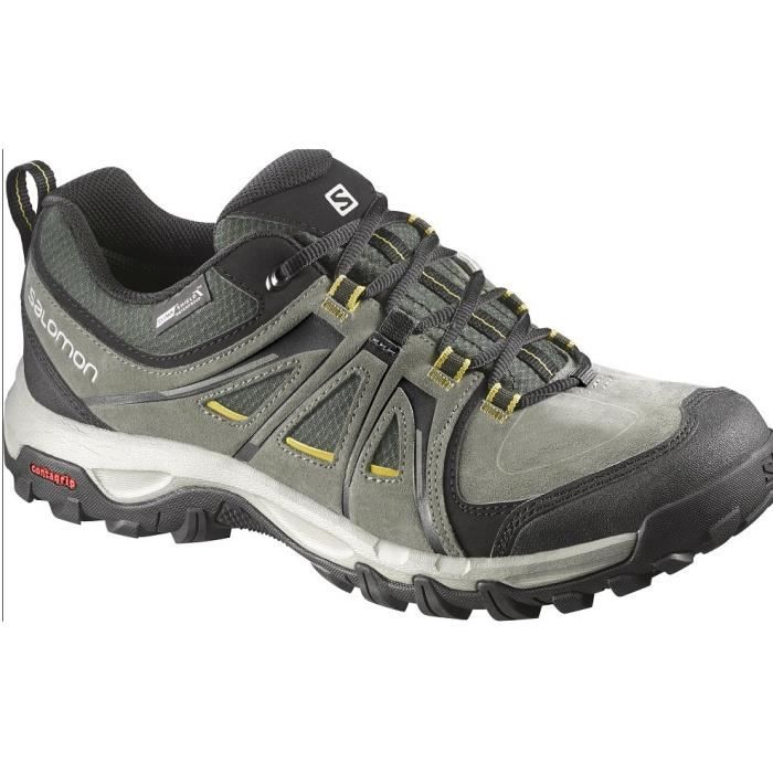 Salomon Evasion CS WP Noir - Chaussures Chaussures-de-randonnee Homme Salomon Evasion CS WP Noir - Chaussures Chaussures-de-randonnee Homme