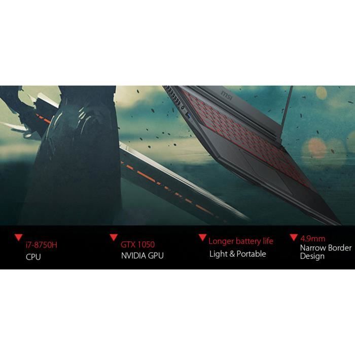 Ordinateur portable Gamer - MSI GF63 8RC - 004CN3