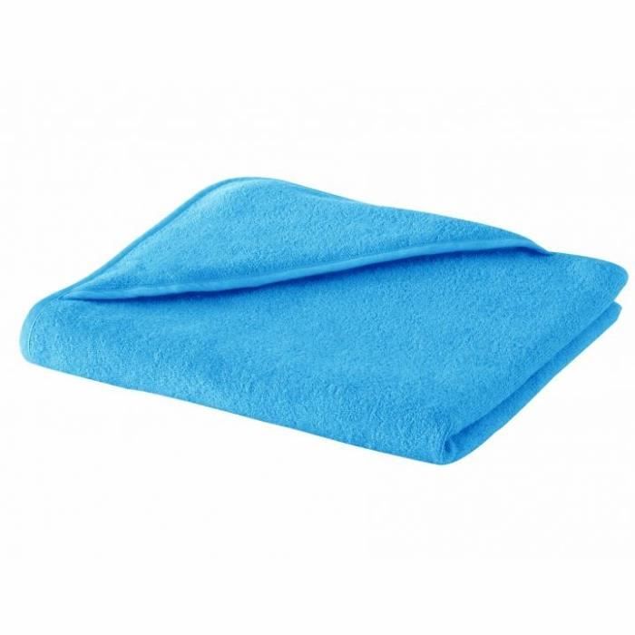 DOUX NID Carré de bain capuche LEA 75x75 cm Turquoise