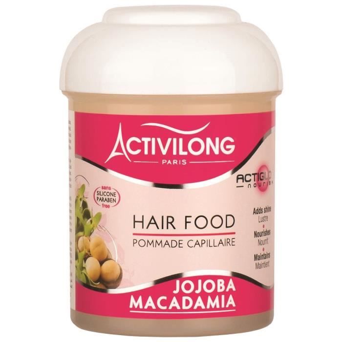 ACTIVILONG Pommade capillaire Actigloss Nourish Hair Food - Jojoba et macadamia - 125 ml