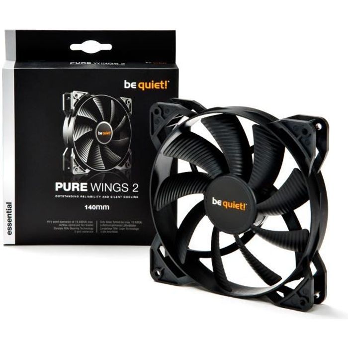 Be Quiet Ventilateur de boîtier PURE WINGS 2 - 140mm