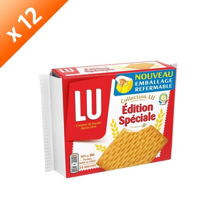 Lot de 12 LU Edition spéciale - Biscuits - 2 sachets x12 400g