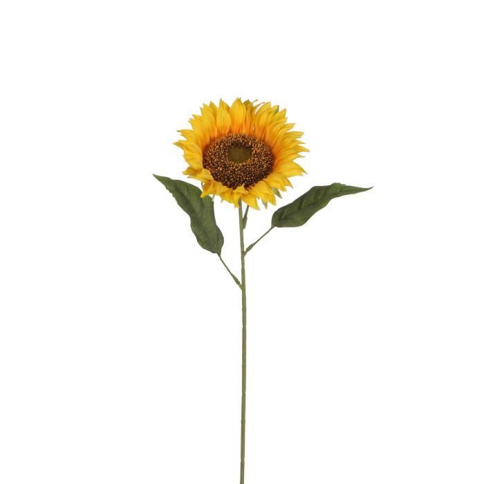 MICA DECORATIONS Lot de 3 Fleurs Tournesol artificielles déco - Jaune