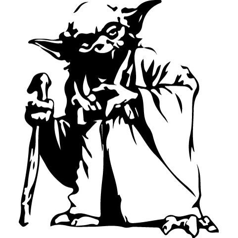 Star Wars Yoda Clip Art Black And White | SexiezPix Web Porn