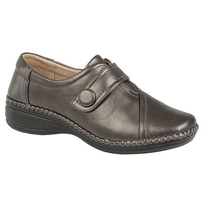 Boulevard - Chaussures extra larges - Femme Gris Etain ...