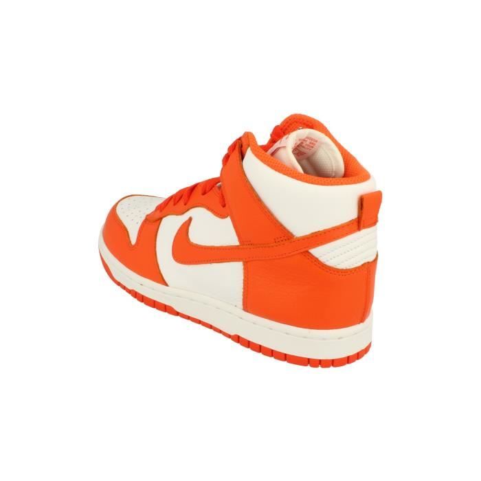 Femme Blanc Qs Trainers Chaussures 854340 Top Nike Sneakers Retro Dunk 100 Hi daqx7UHn