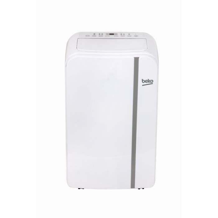 BEKO 3341 - 2550 watts Climatiseur mobile - 3 vitesses - débit d'air maximal 385 m3/h - fonction ventilateur et déshumificat