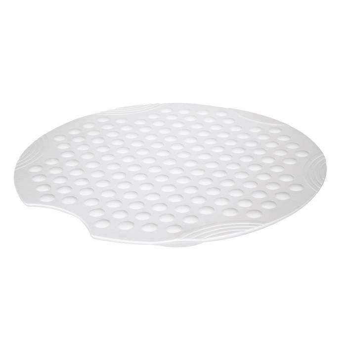 Tapis antidérapant pour douche Tecno-PLUS - ø 55 cm - Blanc