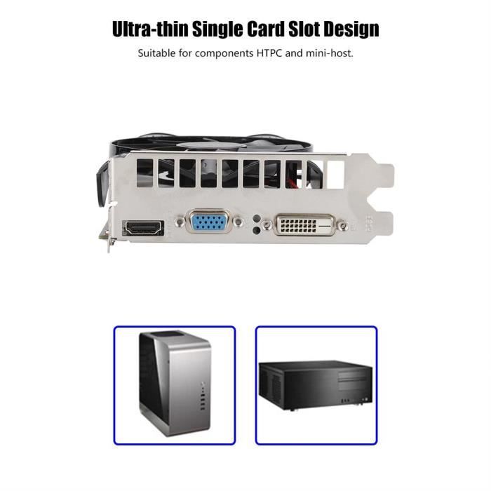 GT730 902-1250MHz 2GB GDDR5 5000MHz jeu vidéo3