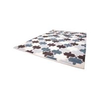 TAPIS 1 Pied Sur Terre Tapis enfants Mosaircus Bleu 130x TAPIS 1 Pied Sur Terre Tapis enfants Mosaircus Bleu 130x
