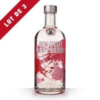 VODKA 3X Absolut Raspberri (Framboise) 70cl - Vodka VODKA 3X Absolut Raspberri (Framboise) 70cl - Vodka