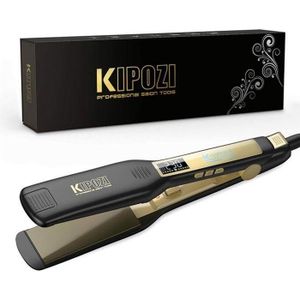 Lisseur Cheveux Professionnel Fer à Lisser KIPOZI à Larges Plaques avec Ecran LCD Lisseur Cheveux Professionnel Fer à Lisser KIPOZI à Larges Plaques avec Ecran LCD
