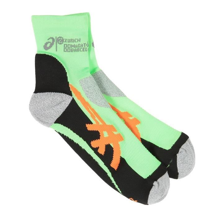ASICS Chaussettes Running Nimbus - Mixte - Vert et orange