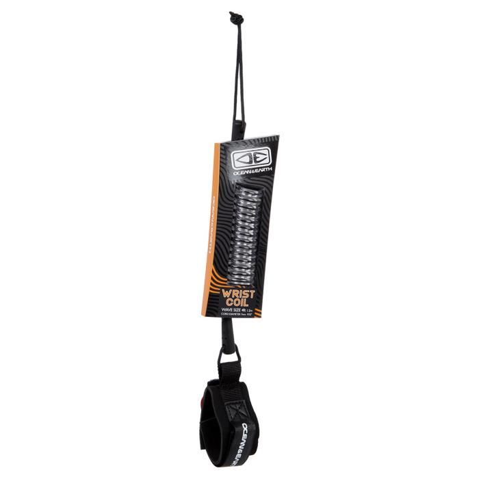 OCEAN & EARTH Leash enroulé de bodyboard - Noir