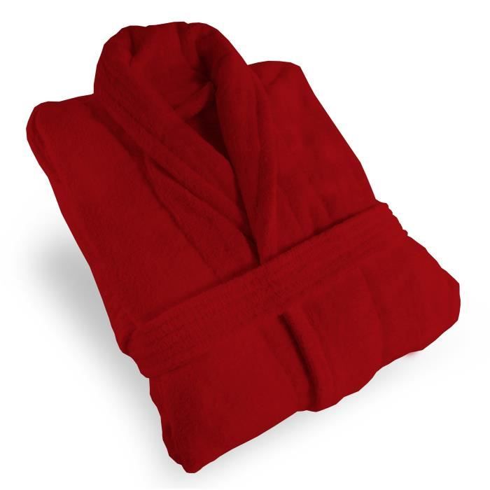 SOLEIL D'OCRE Peignoir Microfibre - Rouge