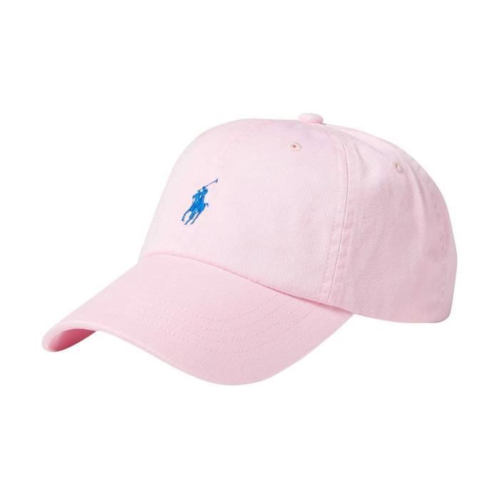 RALPH LAUREN Casquette rose logo marine - Achat / Vente ...