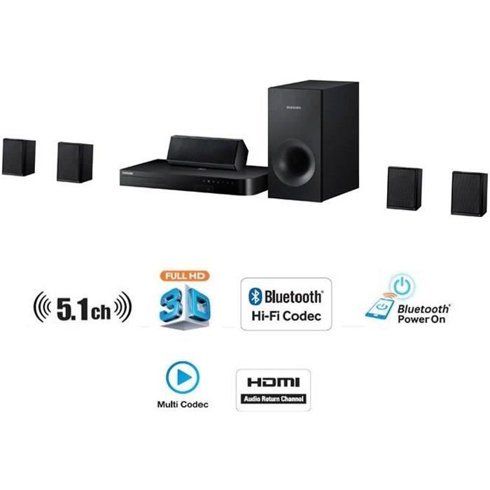 SAMSUNG HTJ4500 Homecinéma 5.1 500W Bluray 3D ensemble home cinéma