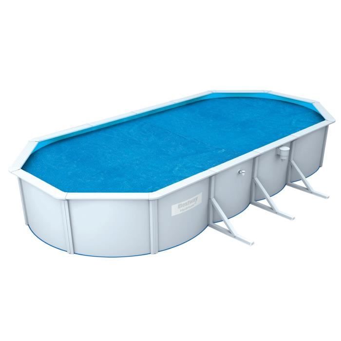 BESTWAY Bâche solaire pour Steel Wall Pool ovale 500x360x120cm - 490x350cm