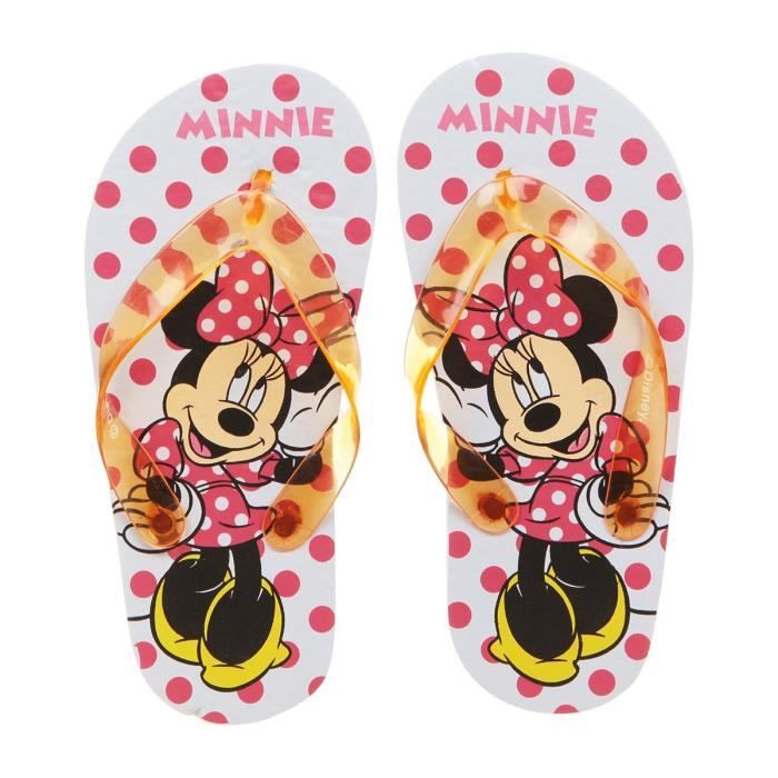 MINNIE Tongs Rouge Enfant Fille