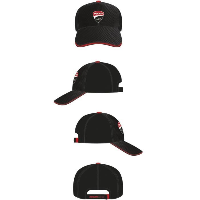 GP MOTORS Casquette baseball Ducati Carbon Front - Noir