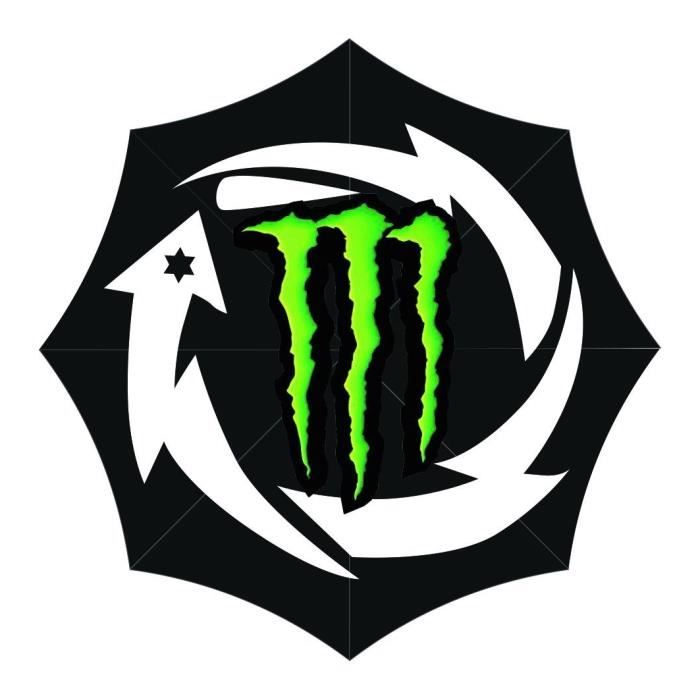 GP MOTORS Parapluie Monster JL - Noir et Vert
