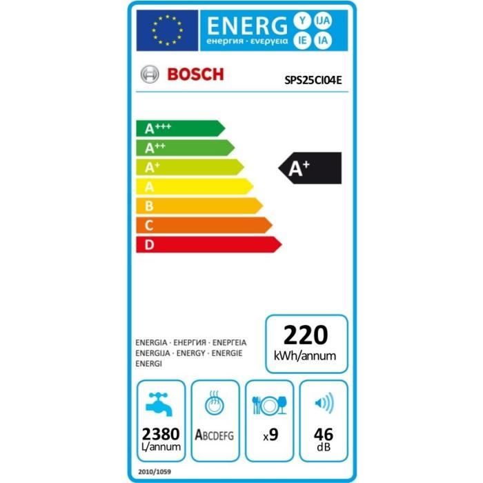  SPS25CI04E - Lave vaisselle posable - 9 couverts4